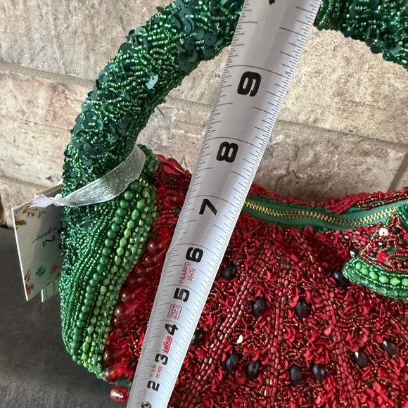 Vibrant Beaded Watermelon Shoulder Bag - Picture 5 of 5